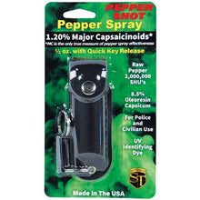 Load image into Gallery viewer, 1/2 oz Leatherette Holster Pepper Spray
